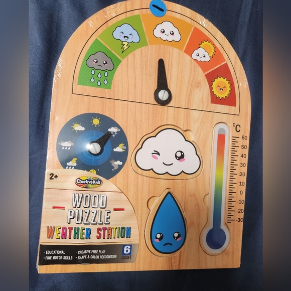 CREATIVE KIDS 2, WOOD PUZZLES AND 1 MONDO LLAMA PAINT HEARTS SET....3 TOTAL - Picture 2 of 7